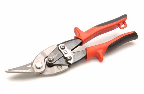 Pl�tsax med ergo-handtag r�d