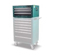 Toppsk�p, gr�n, 3 l�dor