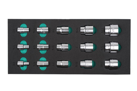 Hylsor 1/2  3/8  - 1 1/4 